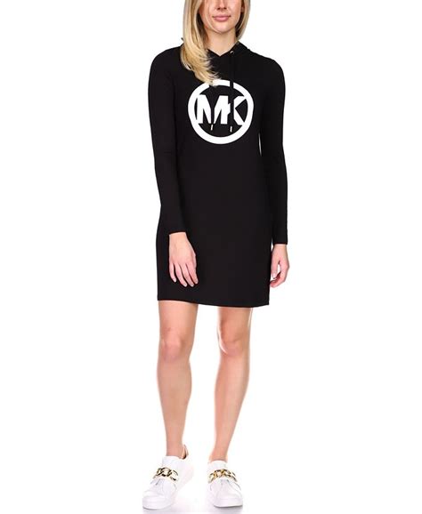 michael kors black t shirt dress|black sweatshirt michael.